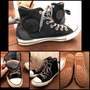 Women’s Converse 7.5 Fleece Lined High Top Black Chucks